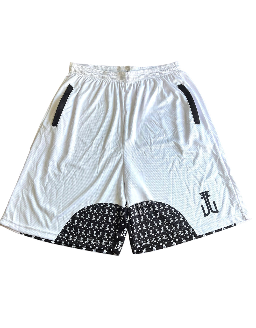 Unlocked White Mesh Short